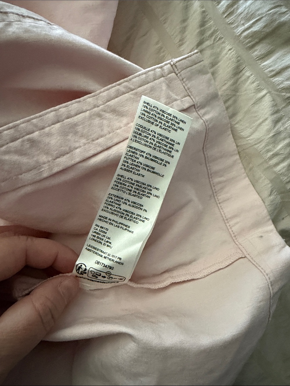 Anthropologie strapless side slit dress large pink - Picture 5 of 7